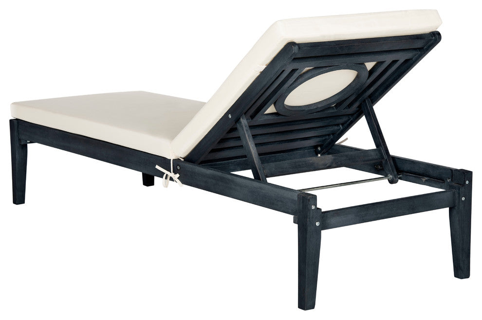 Safavieh Montclair Indoor/Outdoor Sunlounger, Dark Slate Gray