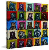 "Da Bears" Painting Print on Canvas by Tori Campisi