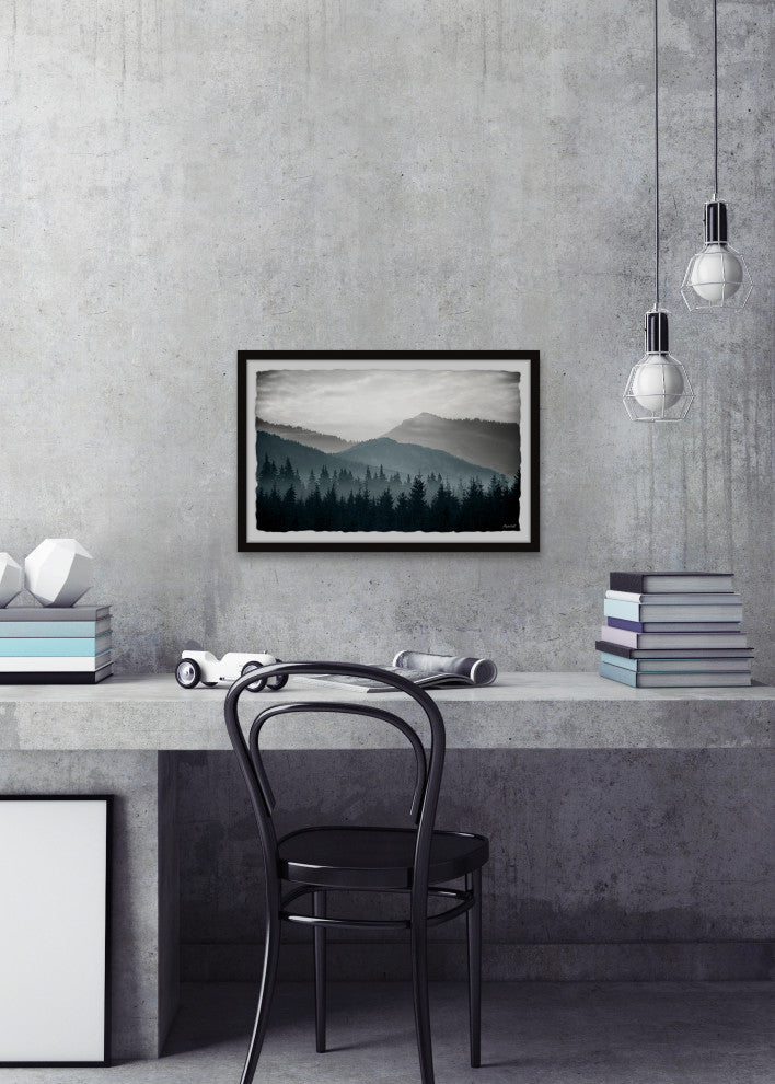 "A Night on the Mountain" Framed Painting Print, 30x20