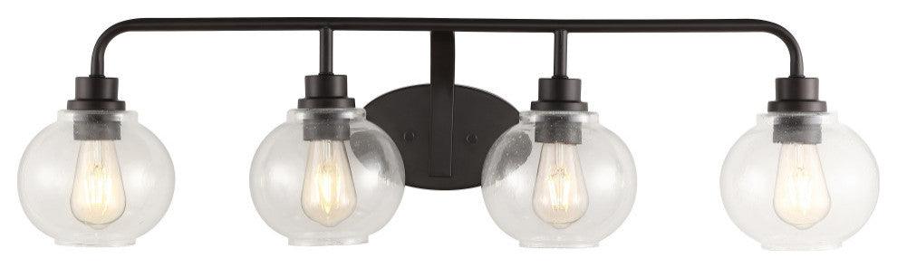 Sandrine Iron LED Vanity Light, Oil Rubbed Bronze, 4 Bulb