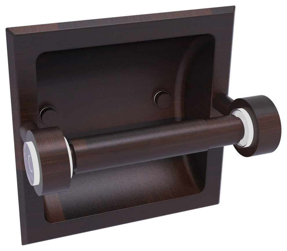 Clearview Recessed Toilet Paper Holder, Venetian Bronze