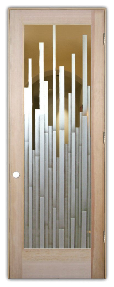 Interior Prehung Door or Interior Slab Door - Mosaics - Douglas Fir (stain...