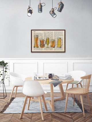 "Pick Your Beer" Framed Painting Print, 30"x20"