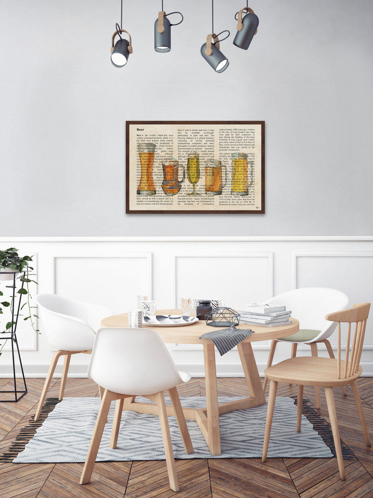 "Pick Your Beer" Framed Painting Print, 30"x20"