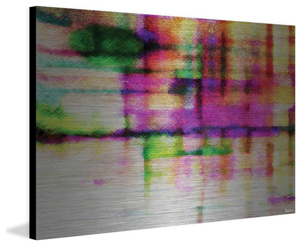 "Reflective Colors" Painting Print on Brushed Aluminum, 45"x30"