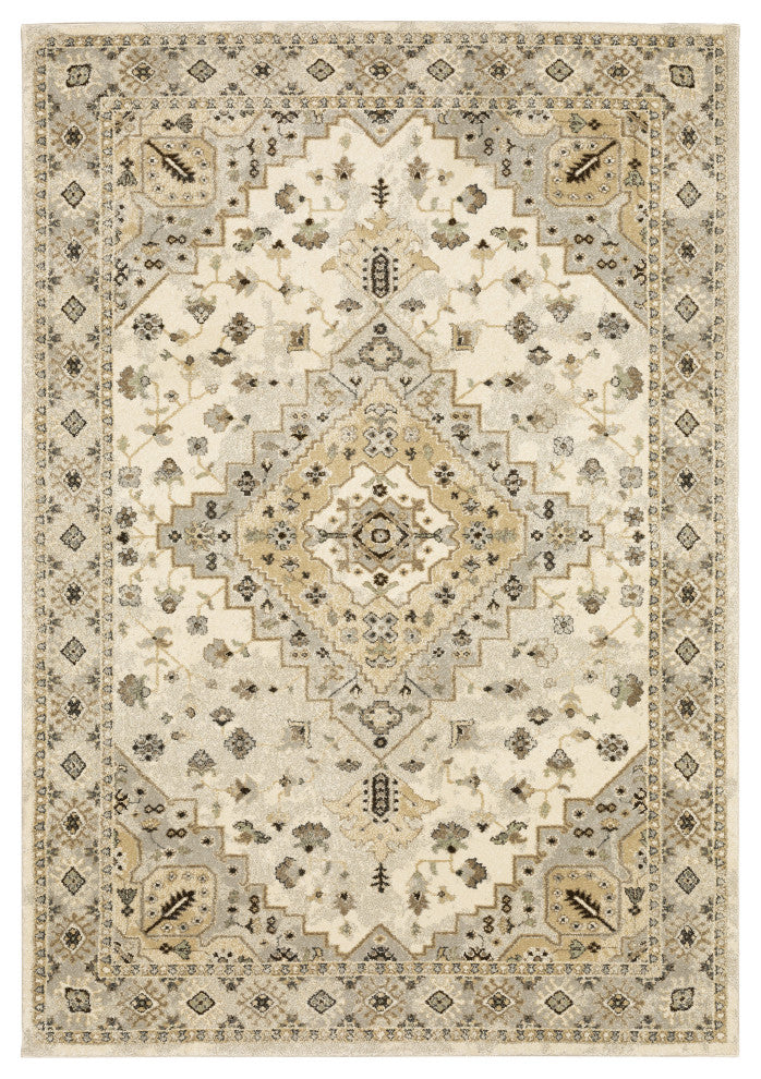 Oriental Weavers Florence Indoor Rug Beige/ Grey 9'10" X 12'10"
