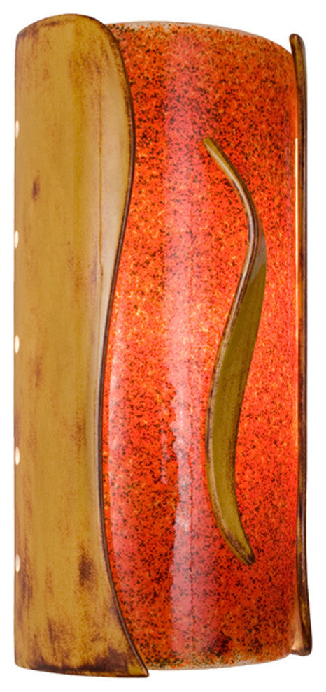 Flare Wall Sconce, Desert Blaze and Fire, Bulb Type: E12