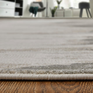 Orin Modern Abstract, Gray/Taupe/Ivory, 6'7"x9'6" Area Rug