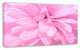 Abstract Pink Flower with Petals, Floral Canvas Art Print, 32"x16"