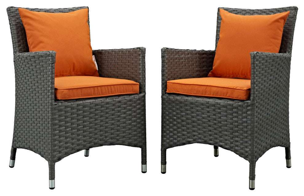 Canvas Tuscan Sojourn 2 Piece Outdoor Patio Sunbrella Dining Set
