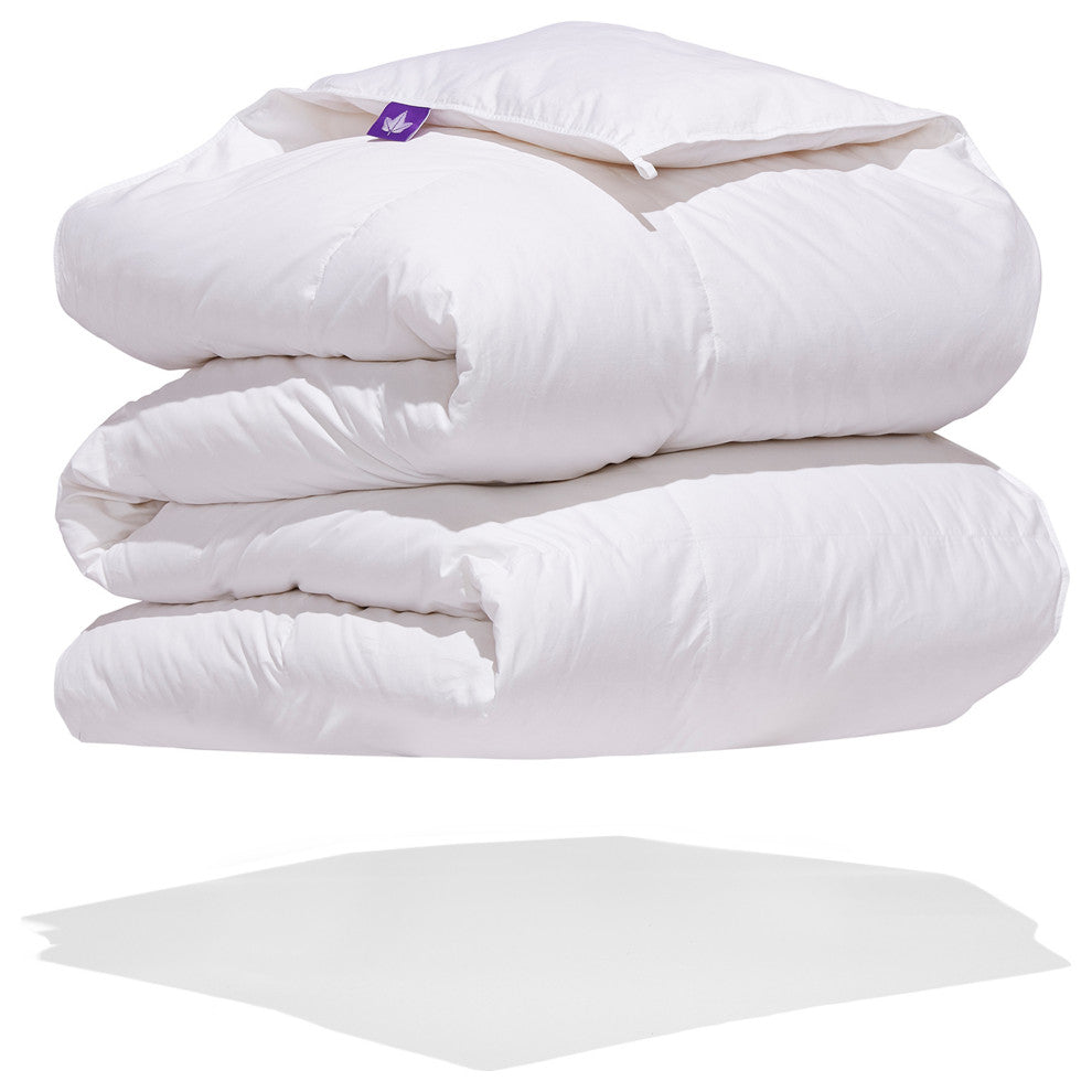 Hutterite Goose Down Comforter, Xl King, Regular Weight