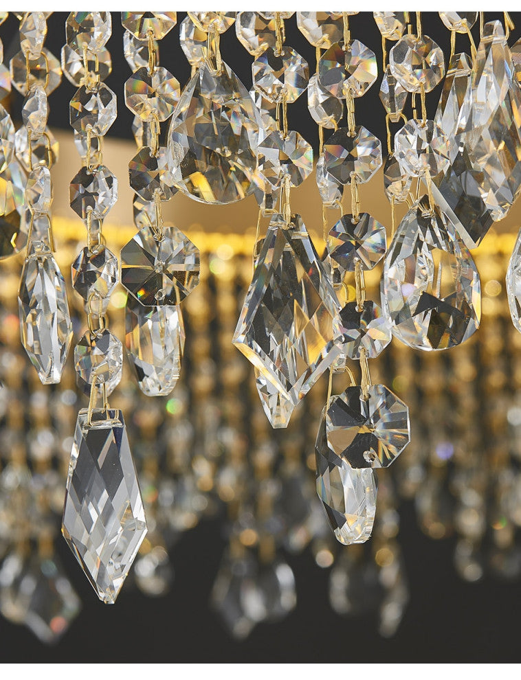 Loda | Multi-level Chic Large Crystal Chandelier, Cool Light 6000k