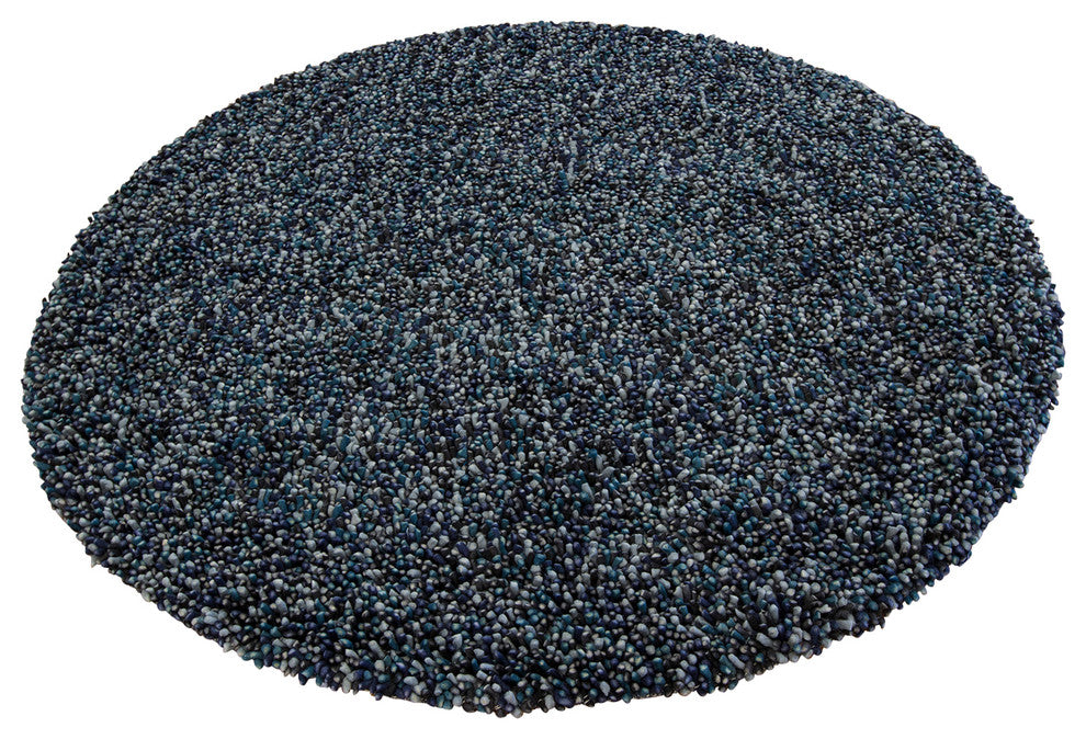 Gems Contemporary Area Rug, Gray, 7'9" Round