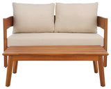 Safavieh Theo Bench And Table, Natural/Taupe