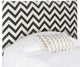 Safavieh Ziggy Twin Headboard, Black and White Zig Zag