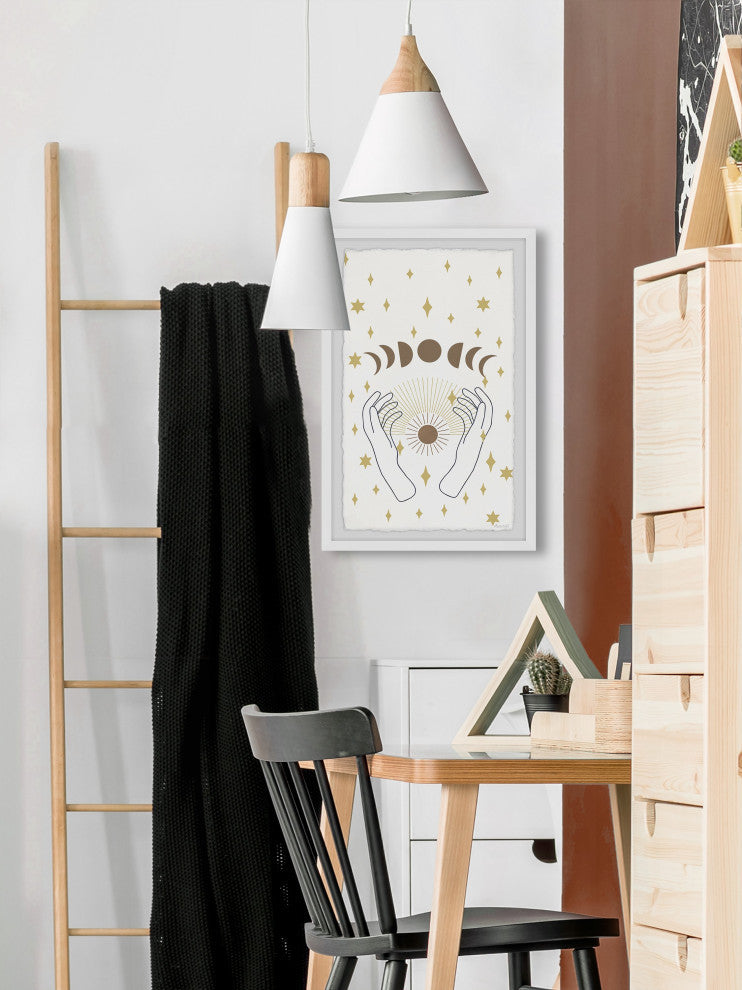 "Dark Moon Magic" Framed Painting Print, 30x45