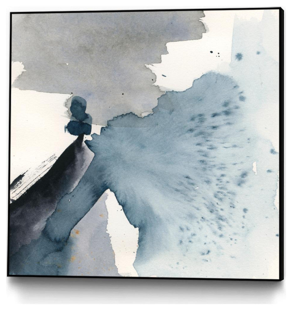 "Winter Current IV" Framed Canvas by Giant Art 30"x30"