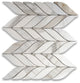 Calacatta Gold Marble Leaf Feather Mosaic Wall Floor Tile Polished, 1 sheet