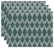 Peace 2, Geometric Print Placemat, Green (Set of 4), 18 x 14"