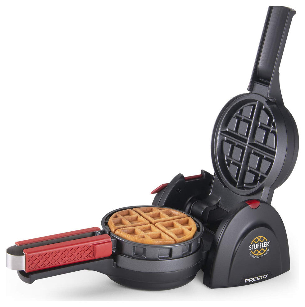 03512 Stuffler Stuffed Waffle Maker, Belgian, Large, Black, Stuffed Waffle Maker
