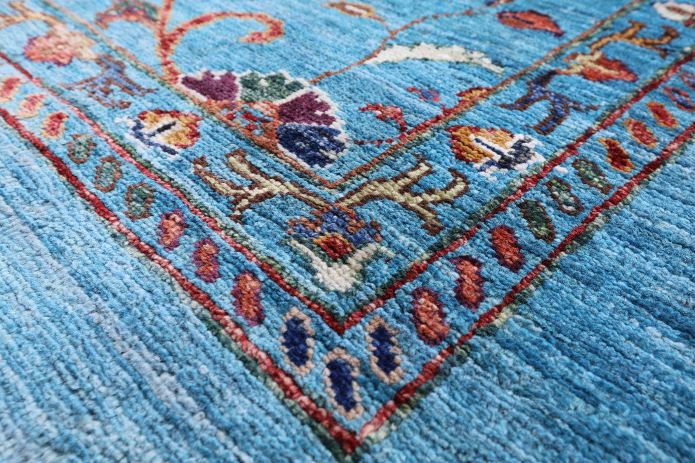 8' 4" X 9' 7" Hand Knotted Persian Tabriz Wool Rug Q7659