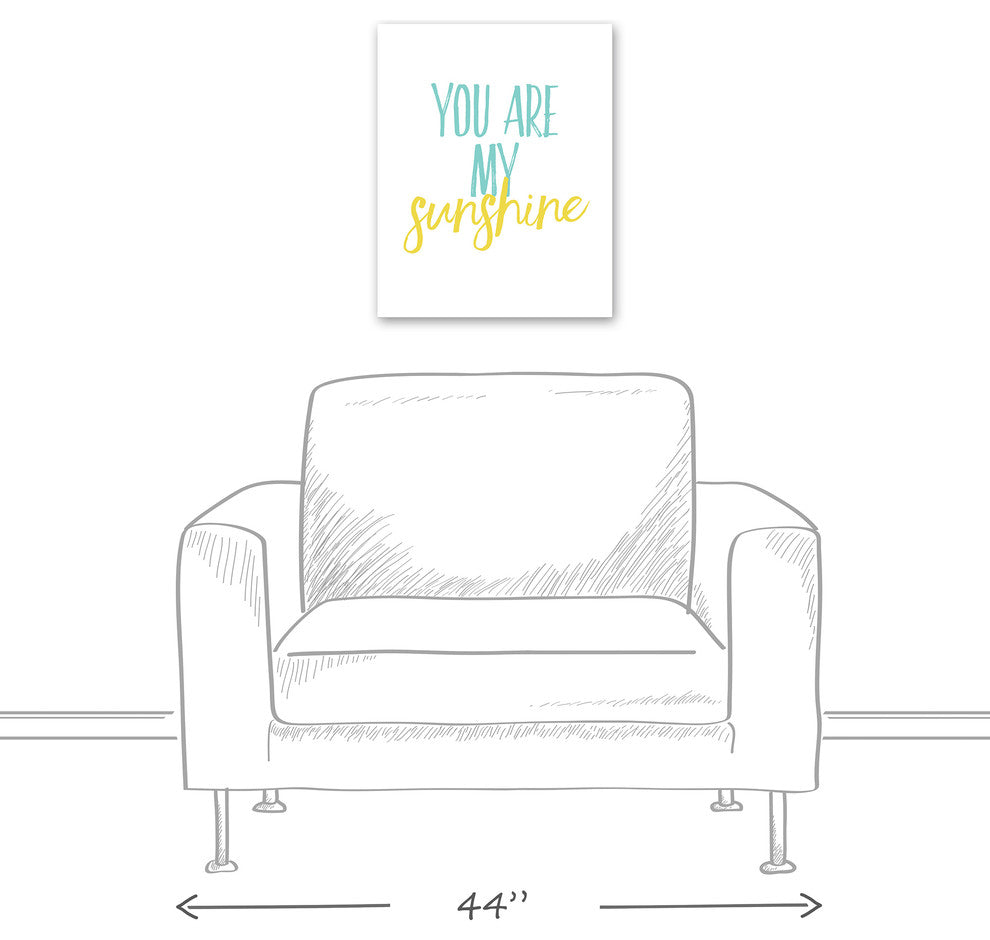 You Are My Sunshine 16x20 Canvas Wall Art