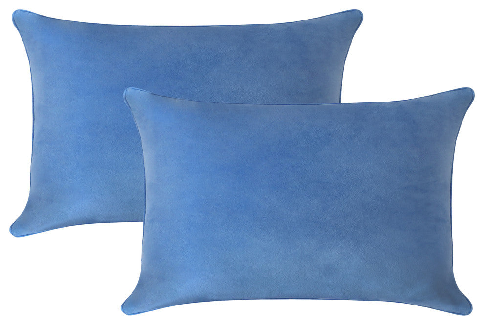 A1HC Throw Pillow Insert, Down Alternative Fill, Set of 2, Prussian Blue, 12"x20"