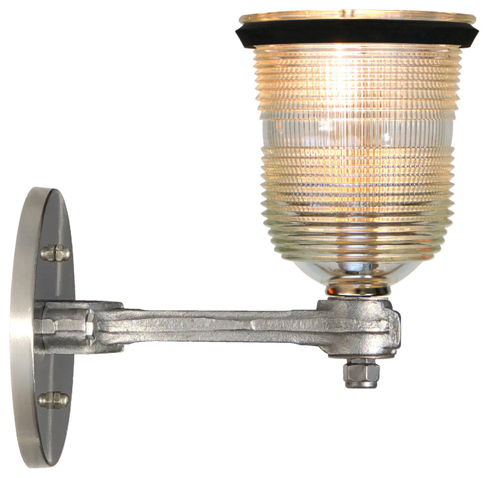 Piston Connecting Rod Runway Light Sconce, Clear Globe