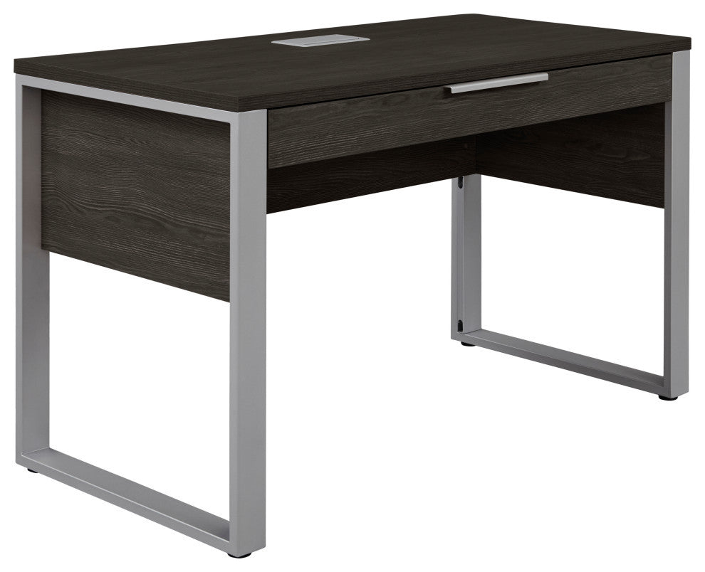 K150 Home Desk 47x24", Gray, Espresso