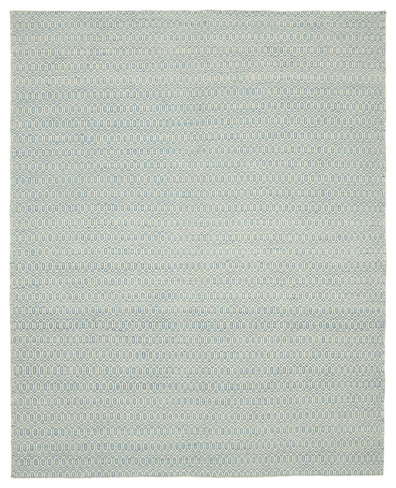 Rug N Carpet - Handmade Modern Design 8' 1'' x 10' 0'' Wool Unique Kilim Rug