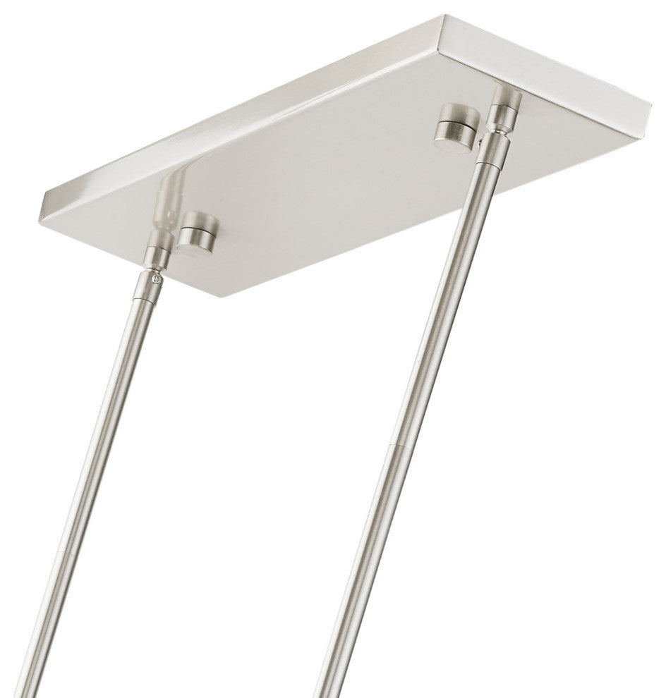 Summit 4 Light Brushed Nickel Linear Chandelier