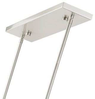 Summit 4 Light Brushed Nickel Linear Chandelier