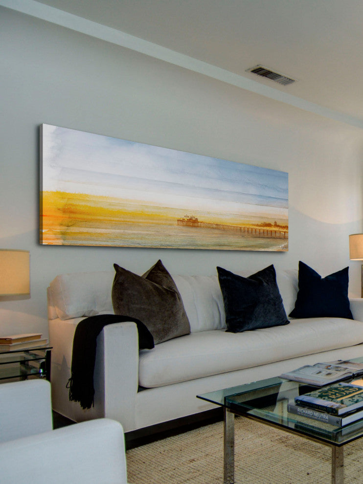 "Malibu Pier" Fine Art Canvas Print, 60"x20"