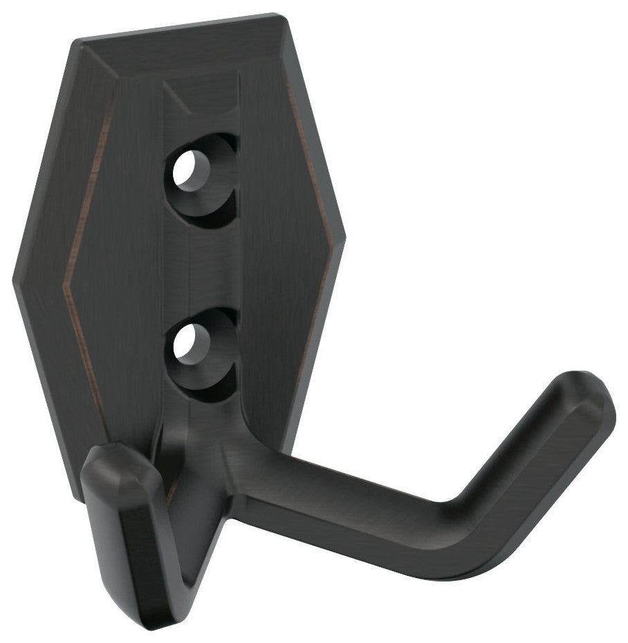 Amerock H37008 Benton Double Robe Hook - Oil Rubbed Bronze