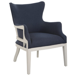 Uttermost 23753 Gordonston Blue Fabric Accent Chair