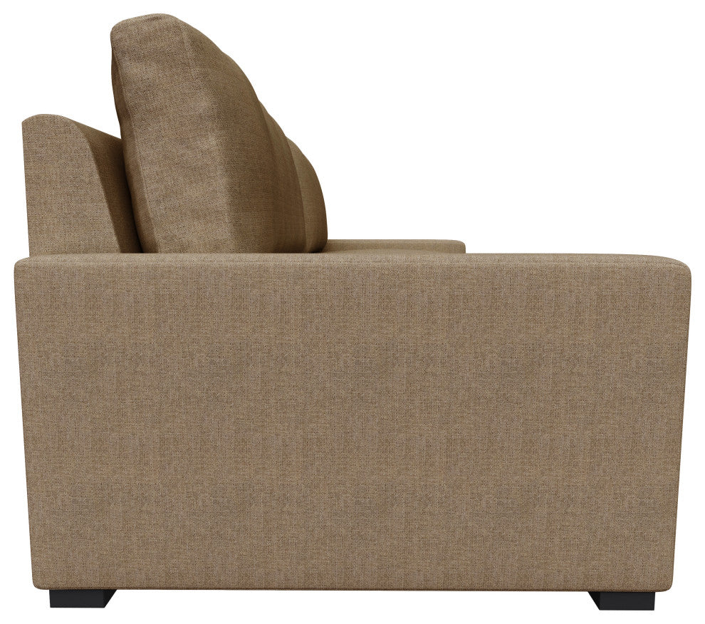 Nativa Interiors Kimpton Sofa 101", Brown, Depth: Classic