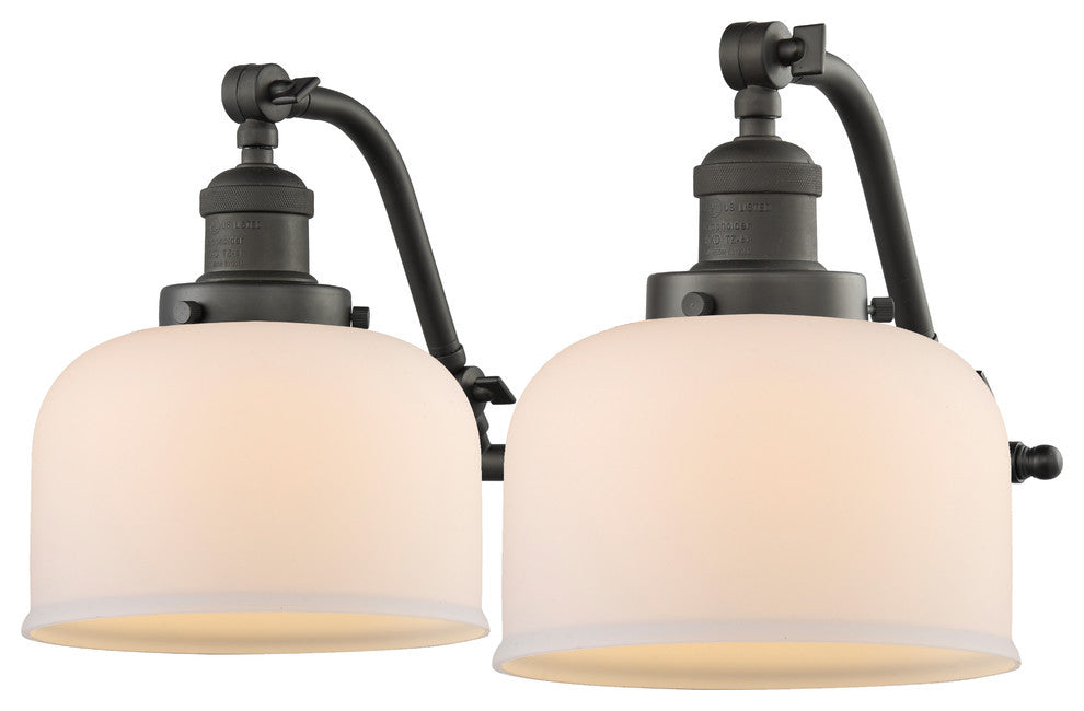 Large Bell 2 Light Bath Vanity Light part of the Franklin Restoration Collection