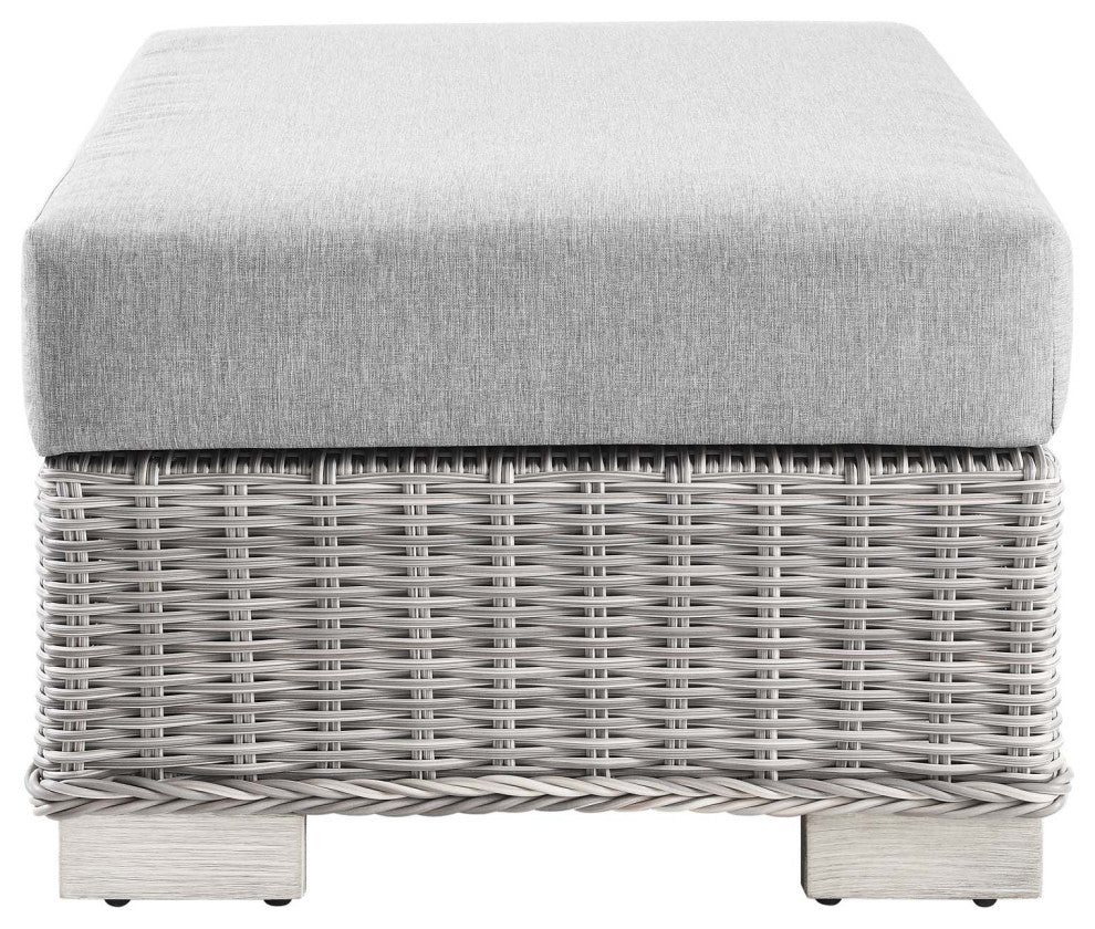 Lounge Sectional Sofa Chair Set, Rattan, Wicker, Gray, Modern, Outdoor