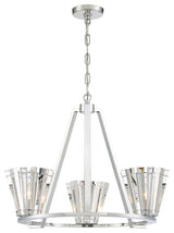 3-Light Chandelier, Chrome