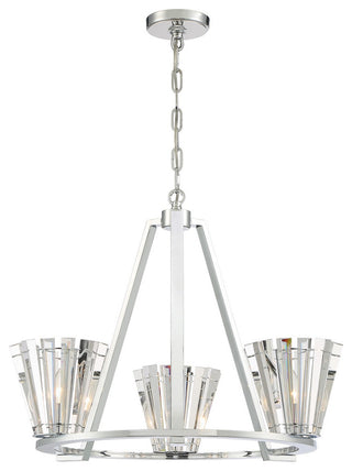 3-Light Chandelier, Chrome