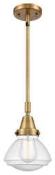 Innovations 447-1S-BB-G324-LED Olean 1 Light Mini Pendant, Brushed Brass