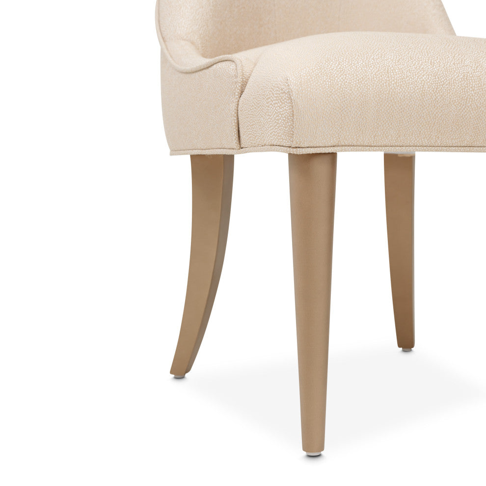 Malibu Crest Dining Side Chair, Set of 2 - Sahara/Burnished Gold
