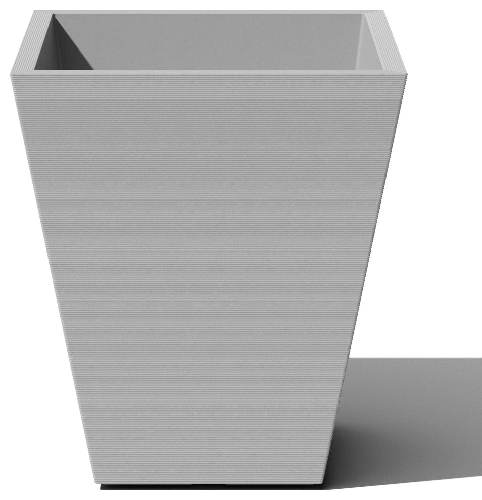Pro Series Linear Grooved Planter, 30", Gray