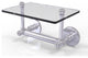 Prestige Skyline 2-Post Toilet Tissue Holder with Glass Shelf, Satin Chrome