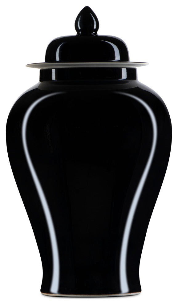 Imperial Black Medium Temple Jar