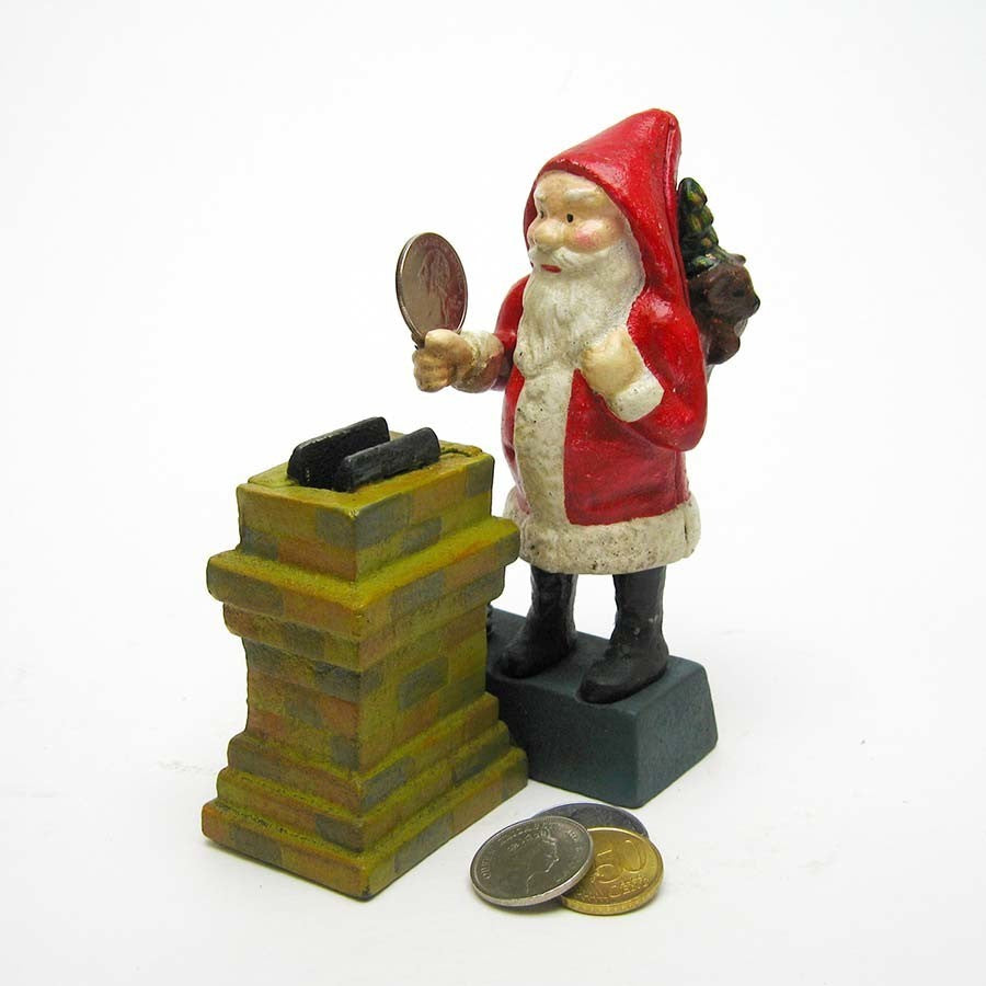 Santa at the Chimney Bank