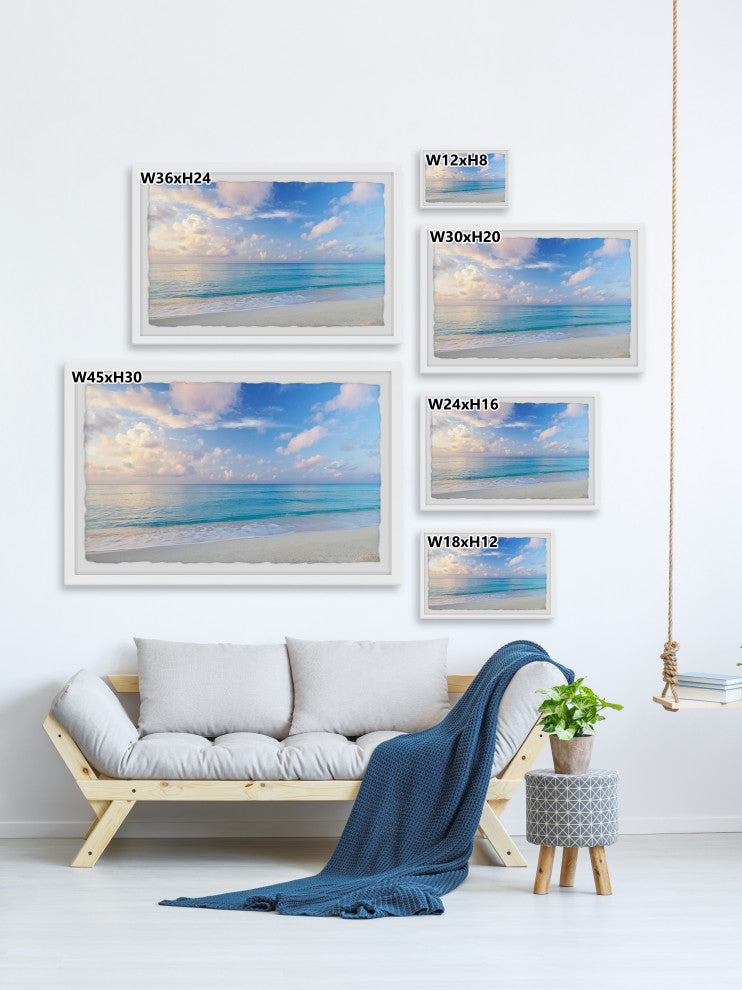 "Just Keep Swimming" Framed Painting Print, 12x8