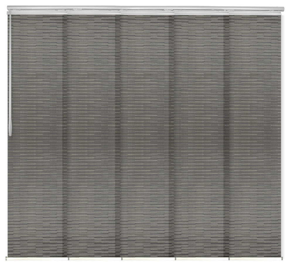 Kato 5-Panel Track Extendable Vertical Blinds 58-110"W