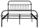 Twin/Full/Queen Wood Frame Platform Bed with Center Support Legs, Black, Full