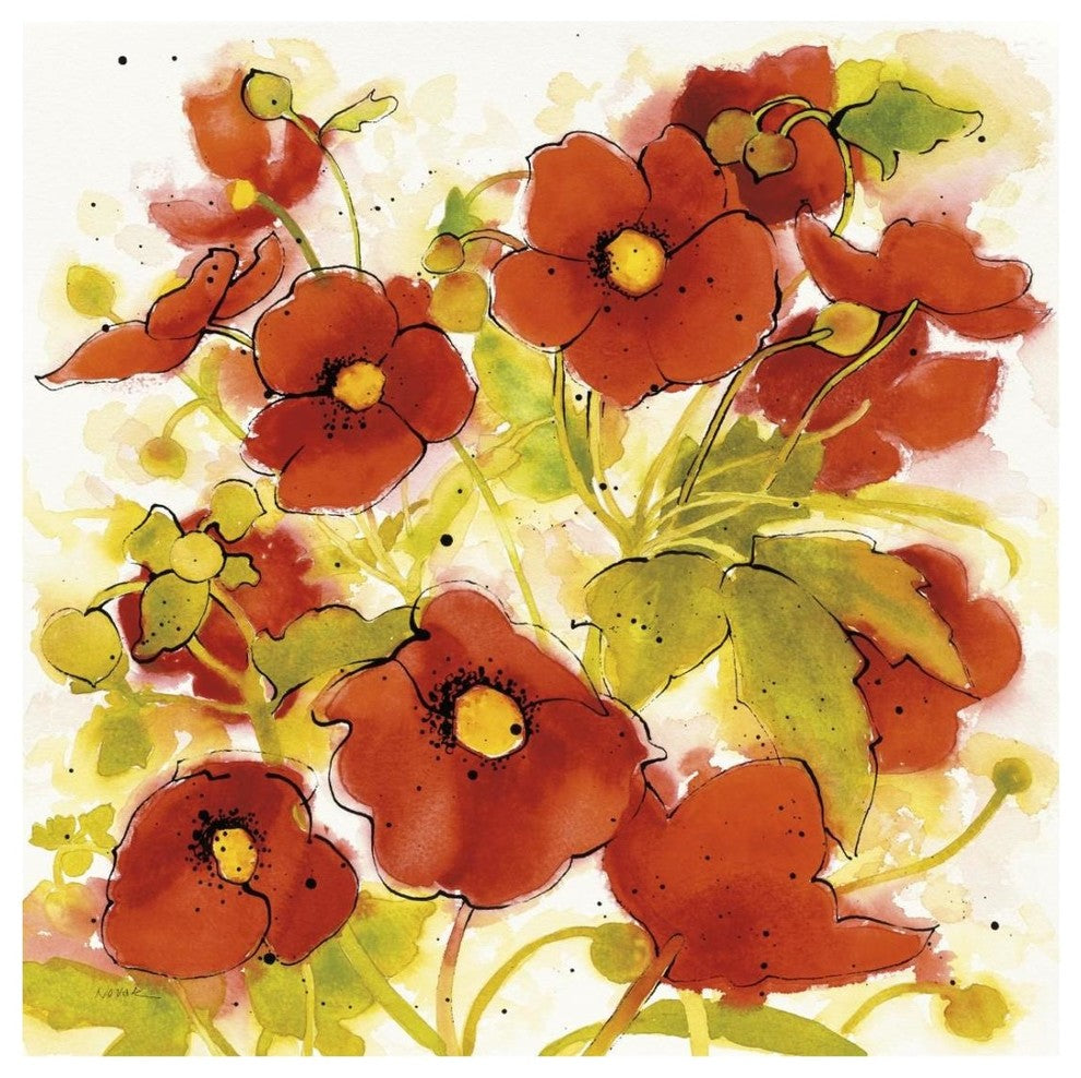 "Wild Meadow II" Digital Paper Print by Shirley Novak, 26"x26"